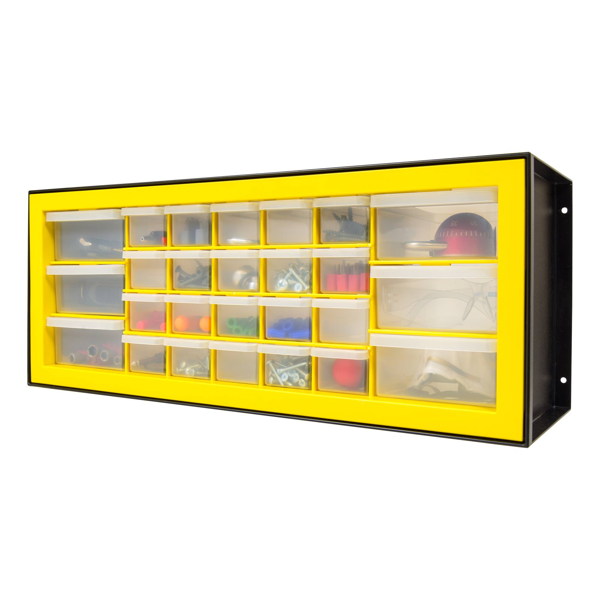 IRIS Black and Yellow 26-Drawer Parts Cabinet